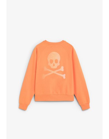 스캘퍼스 백 프린트 크루넥 맨투맨 72866-sccaviar-skull-back-sweater-aw2627-coral CORAL
