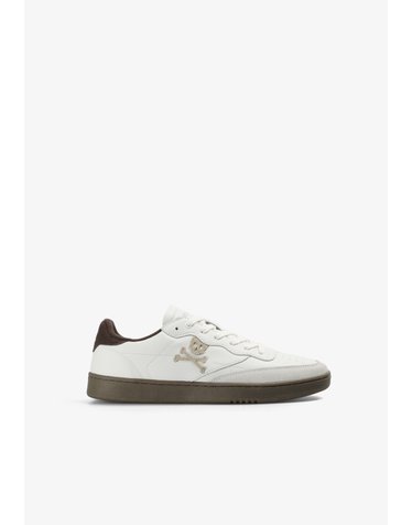 스캘퍼스 스컬 로고 로우탑 스니커즈 69687-scford-sneakers-aw2627-offwhitebrown OFF WHITE/BROWN