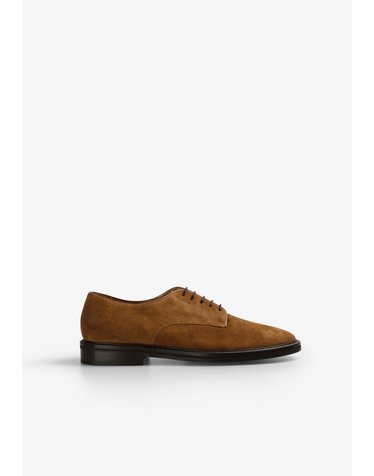 스캘퍼스 스웨이드 레이스업 더비화 58202-sccrawley-s-blucher-shoes-ss25-caramel CARAMEL