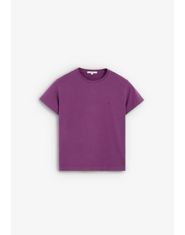 스캘퍼스 레귤러핏 라운드넥 반팔 티셔츠 72769-scplain-skull-tee-aw2627-purple PURPLE