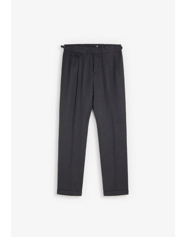 스캘퍼스 플리츠 테이퍼드 슬랙스 팬츠 72686-scpremium-virna-pants-aw2627-grey GREY