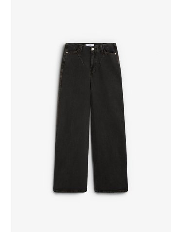 스캘퍼스 하이웨이스트 와이드 청바지 72178-scculotte-denim-pant-aw2627-black BLACK