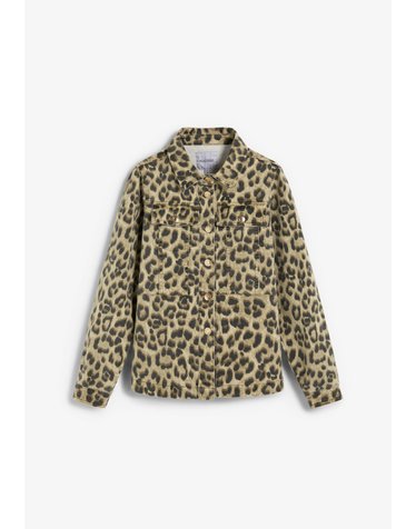 스캘퍼스 레오파드 포켓 데님 셔츠 자켓 72154-sccandy-belt-animal-denim-shirt-aw2627-animalprint ANIMAL PRINT