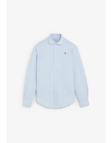 스캘퍼스 슬림핏 긴팔 옥스포드 셔츠 72419-scoxford-peach-bt-shirt-aw2627-skybluecheck SKYBLUE CHECK