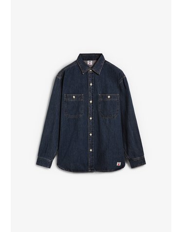 에드윈 레귤러핏 더블 포켓 긴팔 데님 셔츠 64863-work-shirt-core-ib-darkdenim DARK DENIM