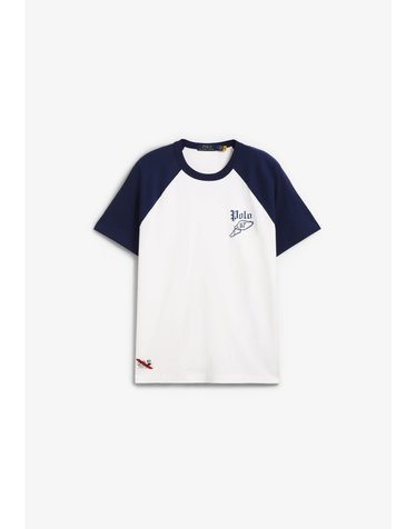 폴로 랄프 로렌 라글란 그래픽 로고 반팔 티셔츠 72615 WHITE