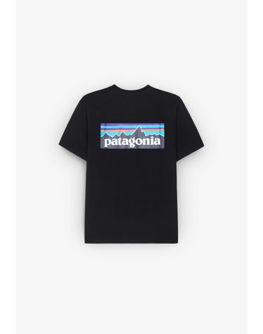 파타고니아 레귤러핏 백 그래픽 반팔 티셔츠 39074 BLACK