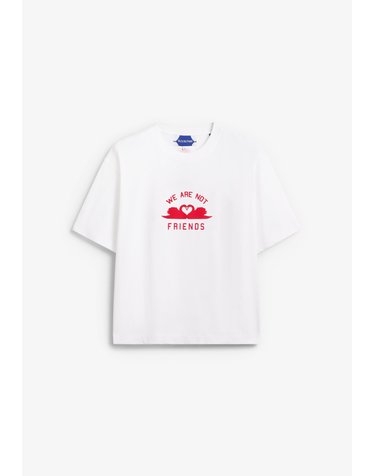 위아낫프렌즈 박시핏 스완 그래픽 반팔 티셔츠 72552 WHITE