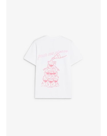 피카피카 그래픽 라운드넥 반팔 티셔츠 70754 WHITE