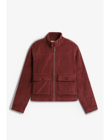 띵킹뮤 코듀로이 집업 크롭 자켓 78851 BROWN