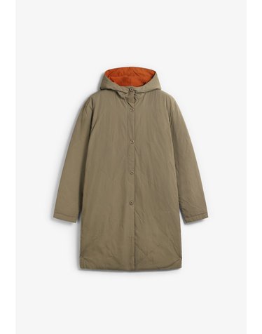 에드몬드 리버서블 후드 롱 패딩 코트 74933 ORANGE