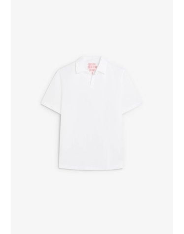에코알프 레귤러핏 린넨 반팔 폴로 셔츠 70702 WHITE