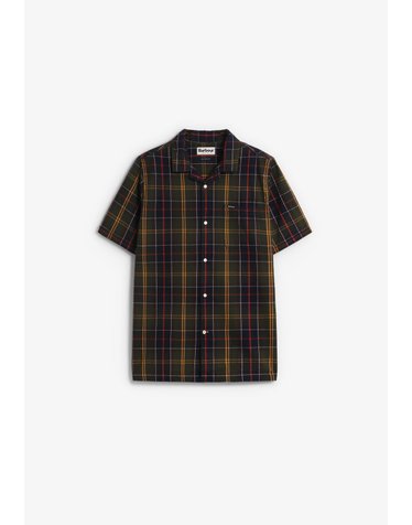 바버 타탄 체크 시어서커 반팔 셔츠 74253 MULTICOLOR
