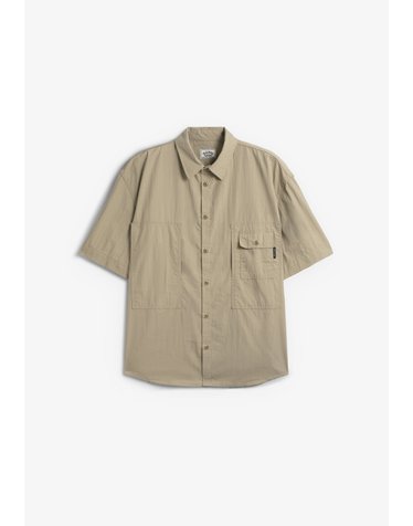캐피 릴렉스핏 패치포켓 반팔 셔츠 74374 BEIGE