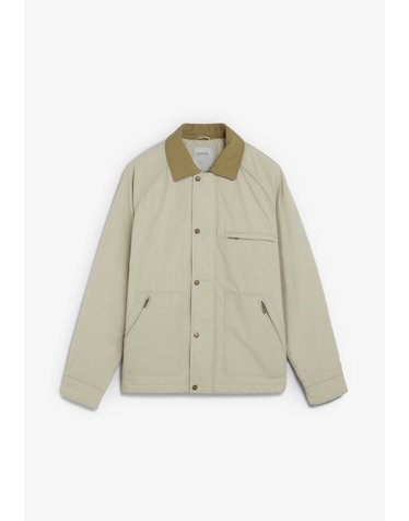 스캘퍼스 배색 칼라 집업 포켓 자켓 69072 BEIGE