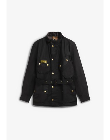 바버 왁스 멀티포켓 벨트 자켓 78909 BLACK