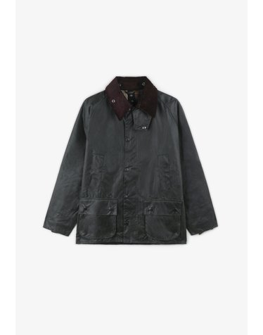 바버 왁스 코튼 코듀로이 칼라 자켓 39835 DARK GREEN