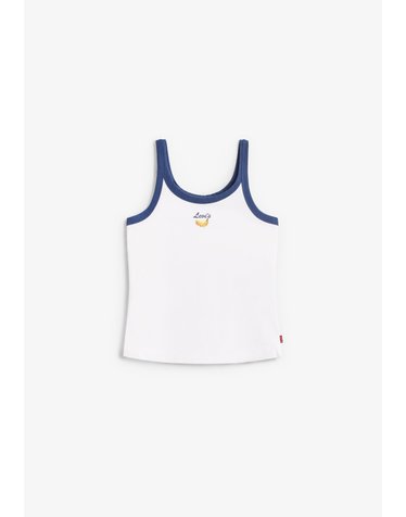 리바이스 슬림핏 그래픽 민소매 탱크탑 70437 WHITE/BLUE