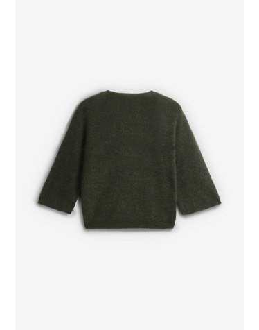 바쉬 퍼지 니트 가디건 78476 KHAKI