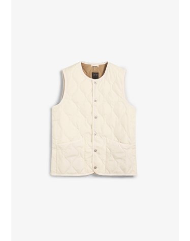 타이온 남녀공용 밀리터리 퀄팅 베스트 67984 OFF WHITE