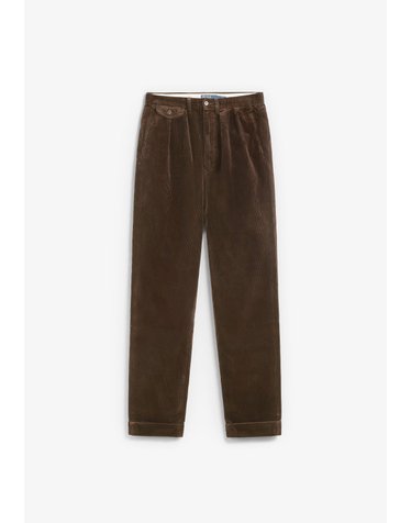 폴로 랄프 로렌 플리츠 코듀로이 와이드 팬츠 74998 BROWN