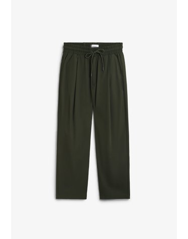 언페인드 테크니컬 드로스트링 와이드 팬츠 74125 KHAKI