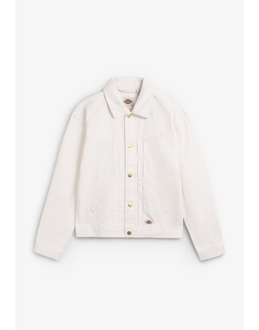 디키즈 버튼 포켓 셀비지 데님 자켓 70581 WHITE