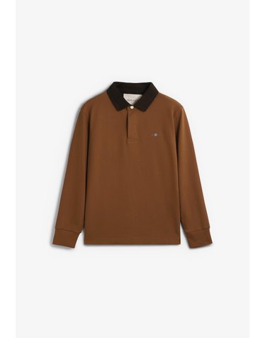 간트 코듀로이 칼라 긴팔 폴로셔츠 74841 BROWN