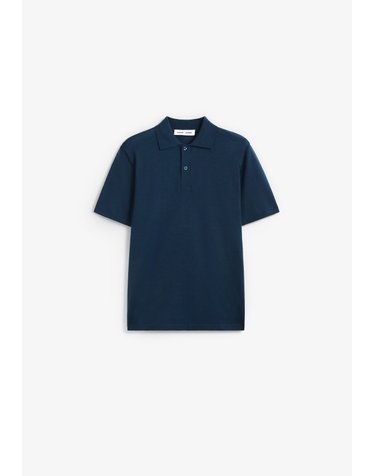 삼소앤삼소 메리노 울 반팔 니트 폴로셔츠 74080 NAVY