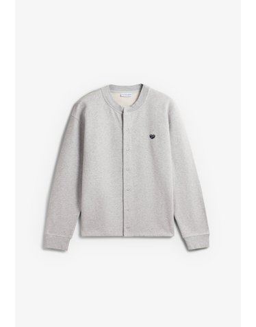 메종라비쉬 하트 패치 스냅 버튼 가디건 74675 GREY
