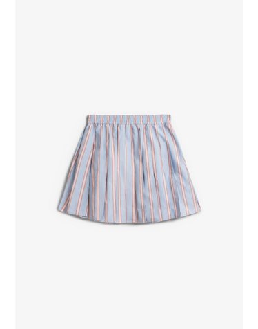 라코스테 스트라이프 플리츠 미니 스커트 70677 BLUE STRIPES