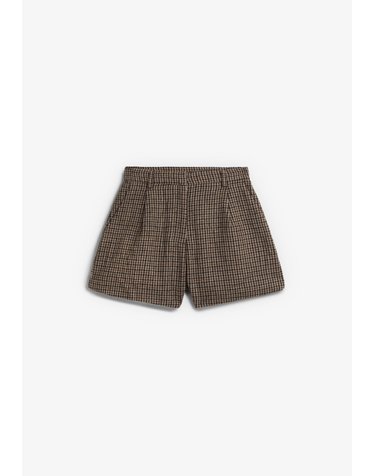 그레이스앤밀라 하운드투스 체크 와이드 반바지 74757 BROWN