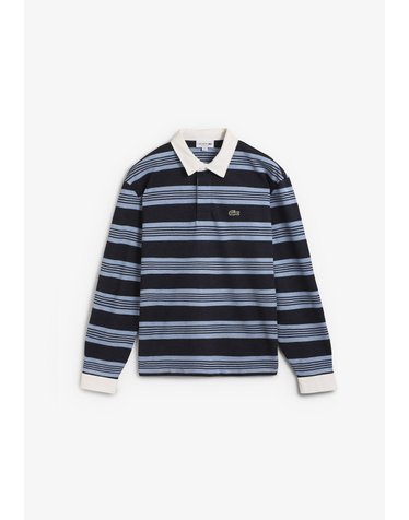 라코스테 스트라이프 릴렉스핏 긴팔 폴로셔츠 70652 BLUE STRIPES