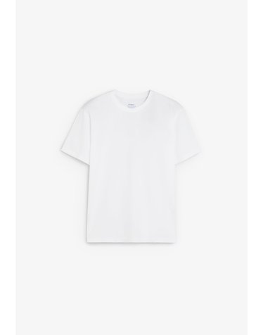 에코알프 백프린트 라운드넥 반팔 티셔츠 70704 WHITE