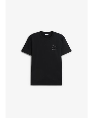 메종라비쉬 레귤러핏 라운드넥 반팔 티셔츠 74670 BLACK