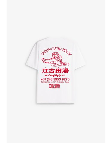 에드윈 오버핏 백 그래픽 반팔 티셔츠 78426 WHITE