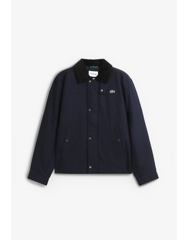 라코스테 코듀로이 칼라 스냅버튼 자켓 78704 NAVY
