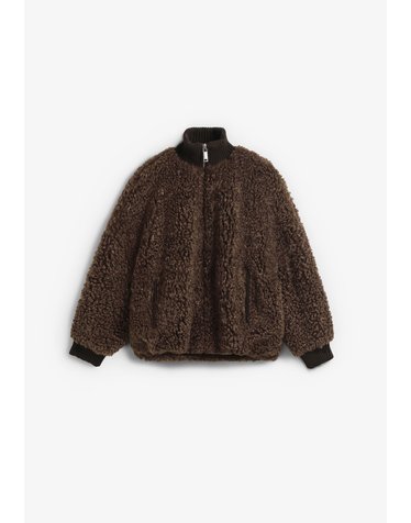 벨레로즈 오버핏 집업 플리스 자켓 74968 DARK BROWN