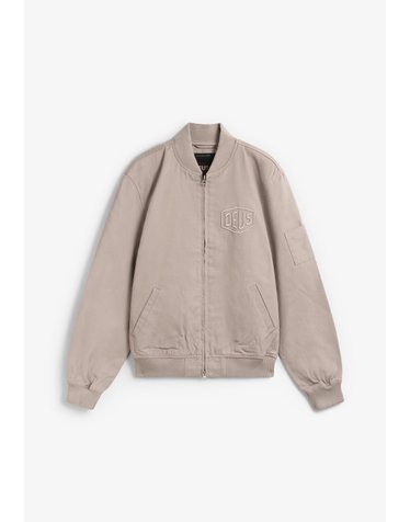 데우스엑스마키나 로고 자수 워크 봄버 자켓 78577 BEIGE