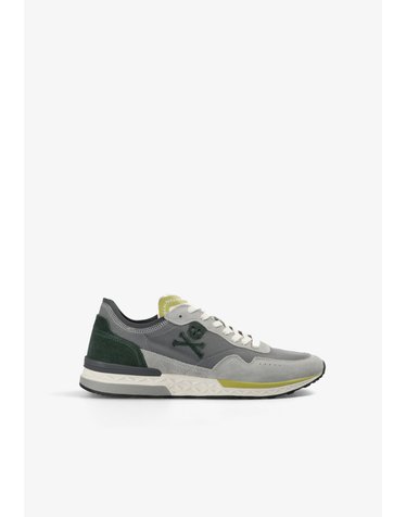 스캘퍼스 레트로 레이스업 스니커즈 69710 GREY/MUSTARD