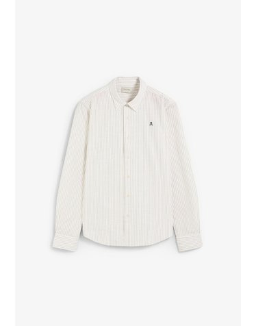 스캘퍼스 스트라이프 레귤러핏 긴팔 셔츠 68885 BURGUNDY STRIPES