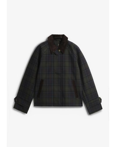 바버 타탄 체크 발수 여성 자켓 78889 KHAKI