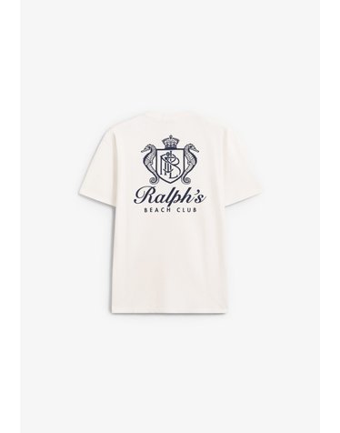 폴로 랄프 로렌 프린트 라운드넥 반팔 티셔츠 72610 WHITE