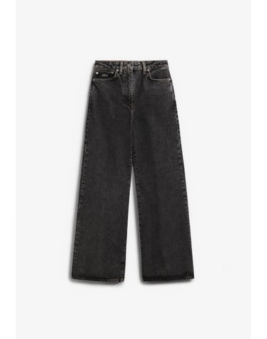 라코스테 와이드 하이웨스트 워싱 청바지 78724 DARK GREY