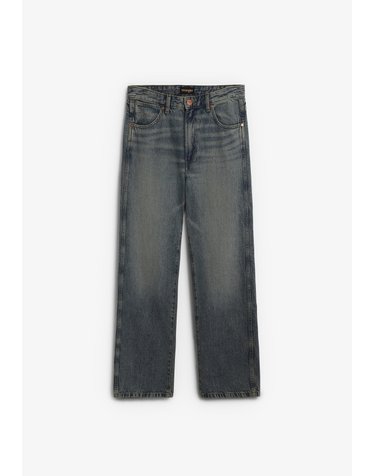 랭글러 루즈핏 스트레이트 워싱 데님 진 72445 DENIM