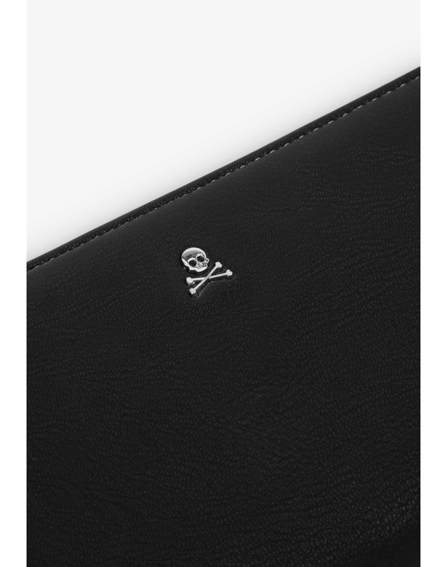 스칼퍼스 스캘퍼스 메탈 장식 집업 장지갑 72300-scny-prem-plain-wallet-aw2627-black BLACK 블랙 착용컷