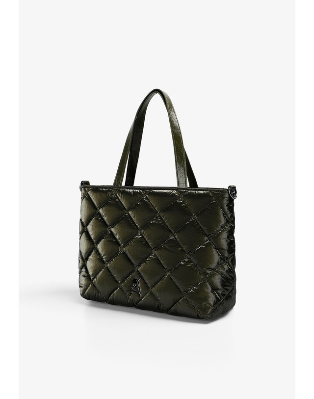 스칼퍼스 스캘퍼스 퀼팅 나일론 토트 크로스백 72078-scny-quilted-day-bag-aw2627-khaki KHAKI 카키 착용컷