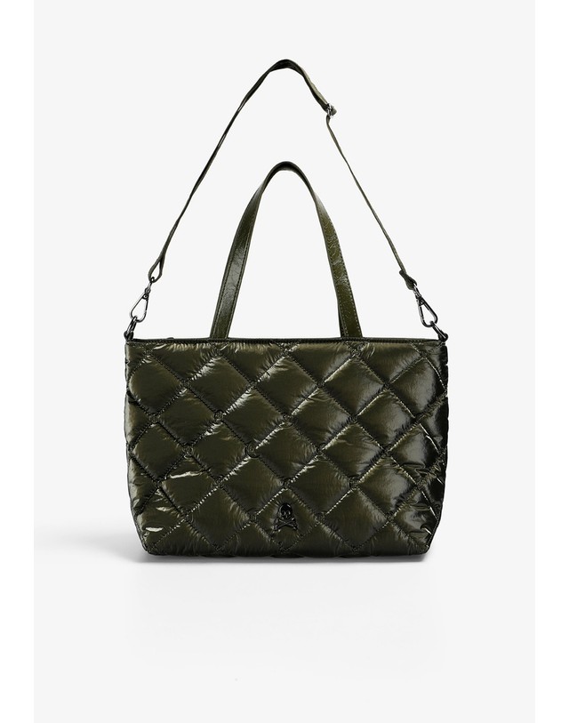 스칼퍼스 스캘퍼스 퀼팅 나일론 토트 크로스백 72078-scny-quilted-day-bag-aw2627-khaki KHAKI 카키 착용컷