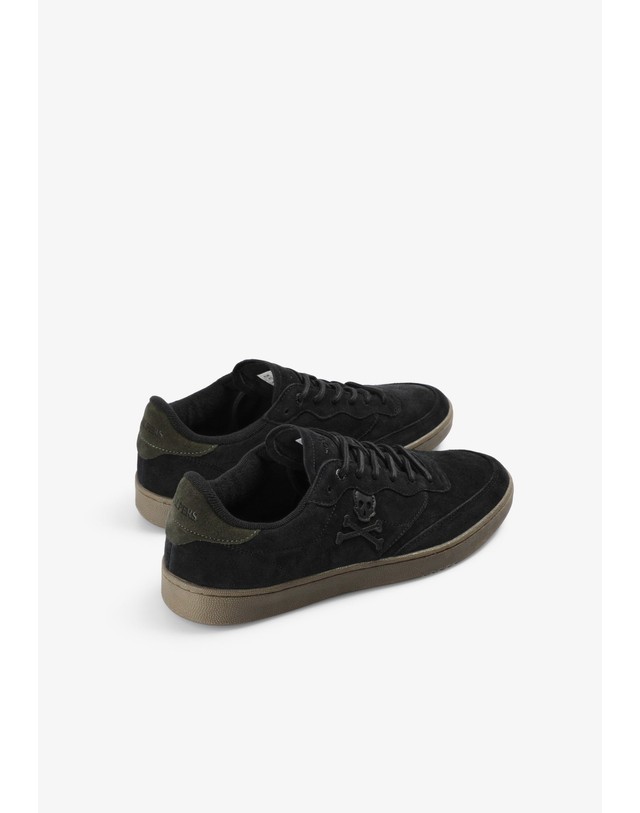 스칼퍼스 스캘퍼스 스웨이드 로우탑 스니커즈 69688-scford-suede-sneakers-aw2627-anthracite ANTHRACITE 블랙 착용컷