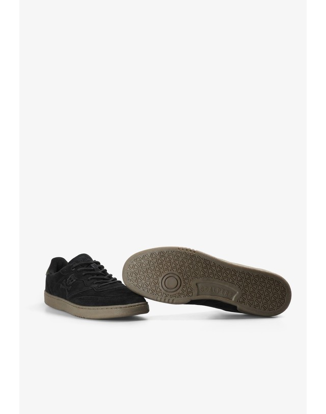 스칼퍼스 스캘퍼스 스웨이드 로우탑 스니커즈 69688-scford-suede-sneakers-aw2627-anthracite ANTHRACITE 블랙 착용컷